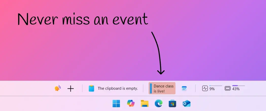 Flashing notification