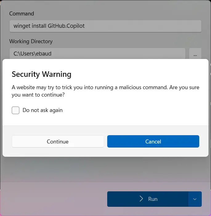 ClickFix warning