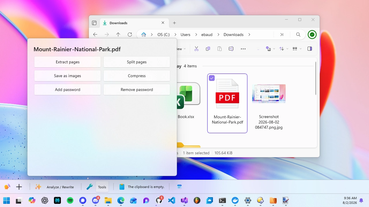 WindowSill working with the Files app