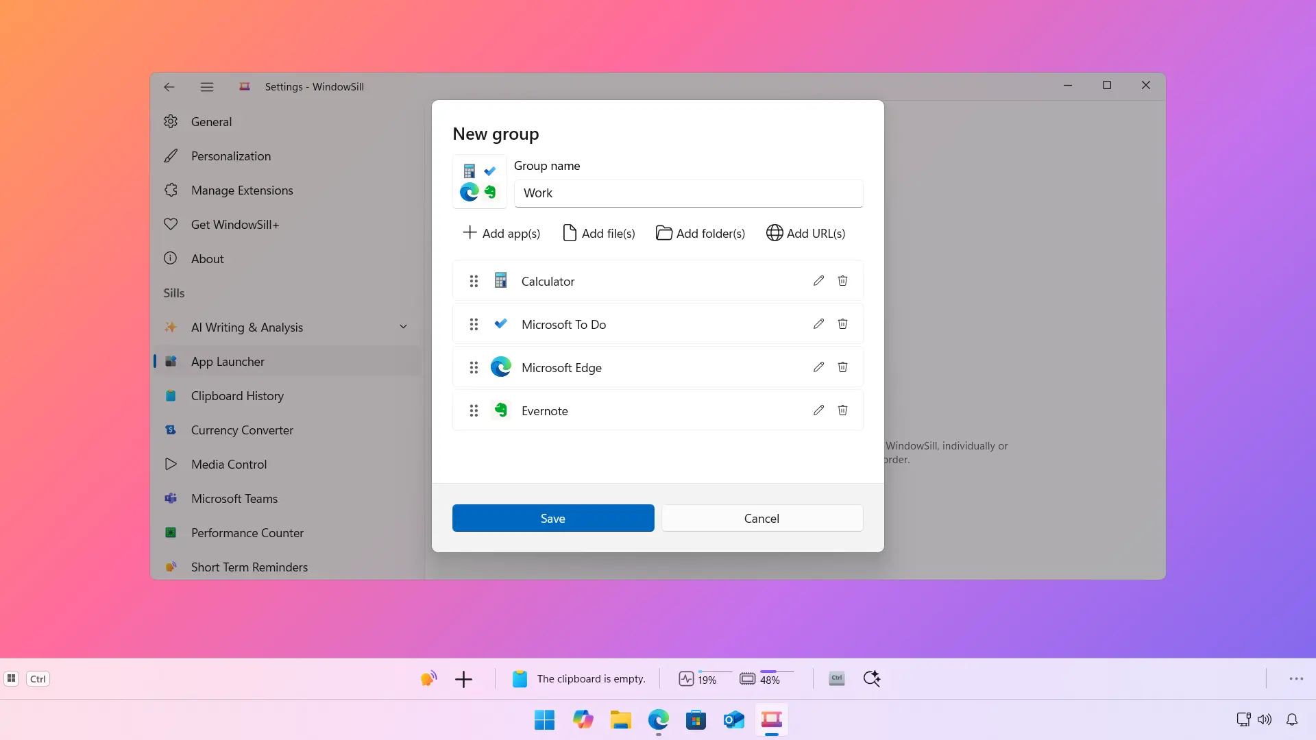 App Launcher screenshot